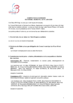 Compte-rendu sommaire Conseil municipal - 11 juin 2020