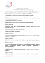 CM du 01 octobre - Compte-rendu sommaire